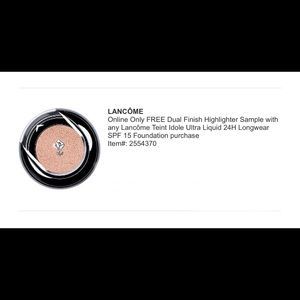 Lancôme highlighter sample